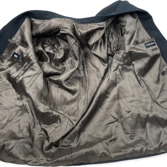 Hugo Boss Celsius Omega Double Breasted Wool Blazer Sport Coat Jacket Men's 46R - Picture 11 of 11